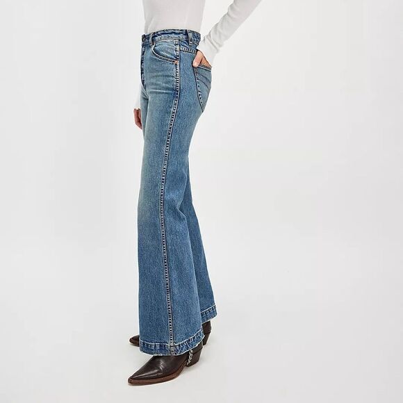 Free people Rolla's East Coast High Rise Flare Jeans‎ size 28 NWT in packaging - Picture 3 of 7